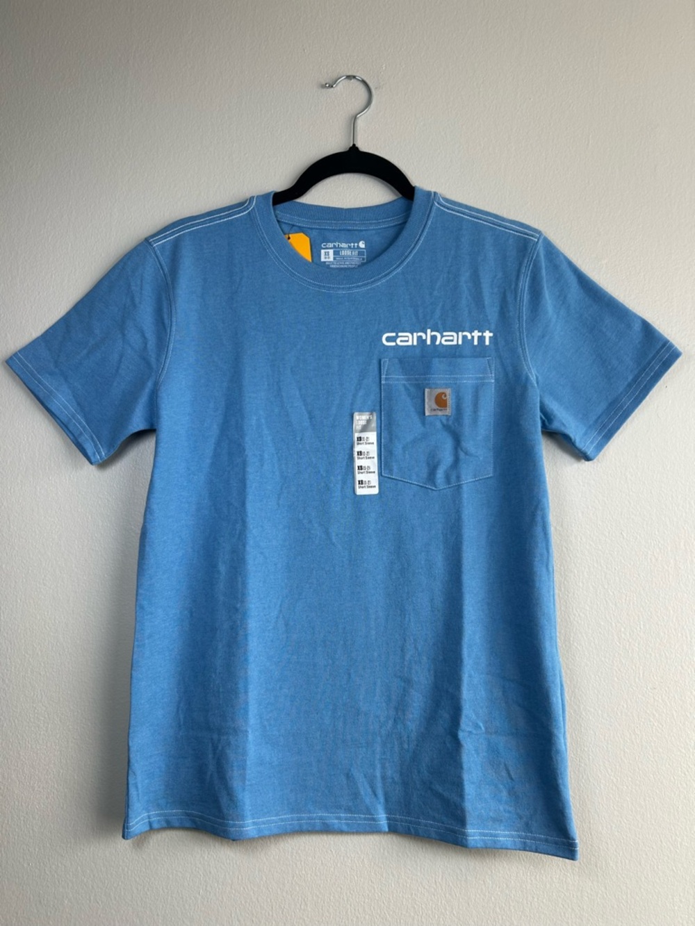 NWT Mens XS Loosefit Blue Carhartt T